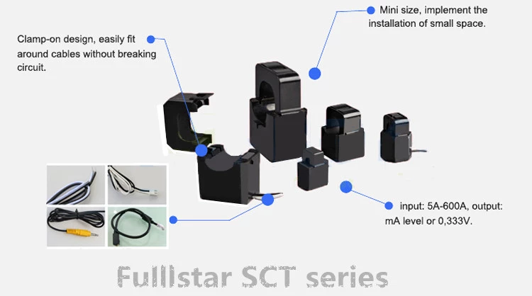 100A معيار SPLIT-CORE الحالي الاستشعار
